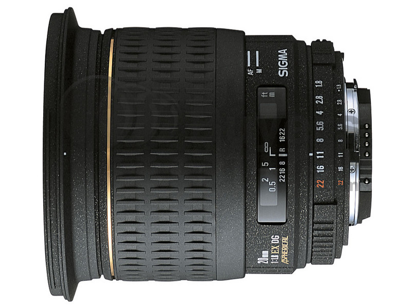 Sigma 20mm f/1.8 EX DG ASP RF lens reviews, specification