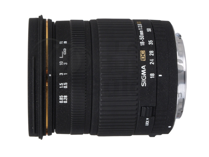 Sigma 18-50mm f/2.8 EX DC 鏡頭評語, 技術規格, 配件 