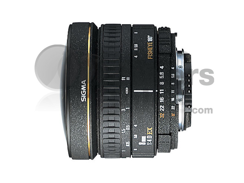 Sigma 8mm f/4 EX DG CIRCULAR FISHEYE 鏡頭評語, 技術規格, 配件