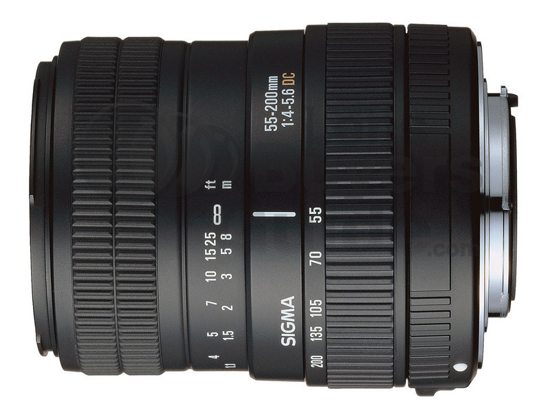 Sigma 55-200mm f/4-5.6 DC lens reviews, specification, accessories