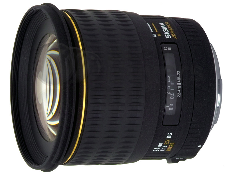Sigma 24mm f/1.8 EX DG ASP MACRO 鏡頭評語, 技術規格, 配件