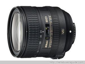 Nikkor 24-85mm f/3.5-4.5G ED AF-S VR lens