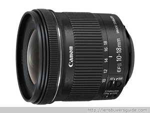 Canon EF-S 10-18mm f/4.5-5.6 IS STM lens