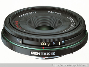 Pentax smc DA 40mm f/2.8 Limited lens