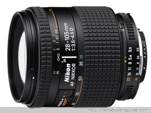 Nikkor 28-105mm f/3.5-4.5D IF AF lens