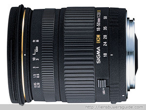 Sigma 18-50mm f/2.8 EX DC lens