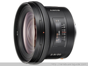 Sony 20mm f/2.8 Wide-Angle Lens lens